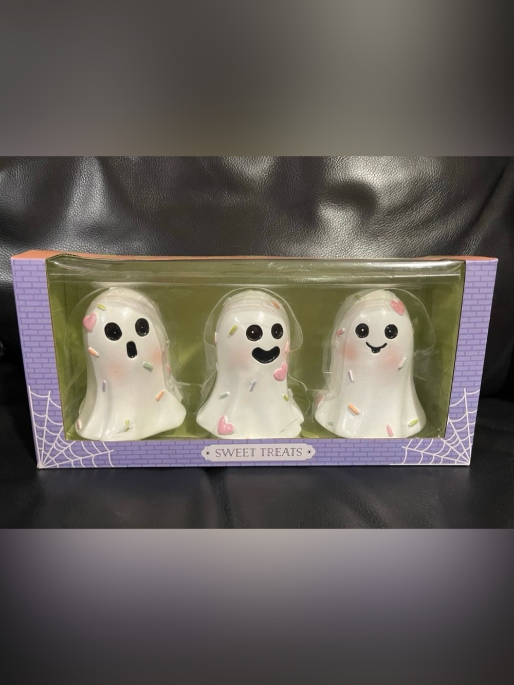 Halloween Sweet Treats Ghosts With Candy Sprinkles Decor